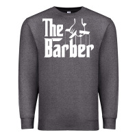 Charcoal Heather the barber Premium Sweatshirt - artisFamous