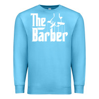 Ocean Blue the barber Premium Sweatshirt - artisFamous