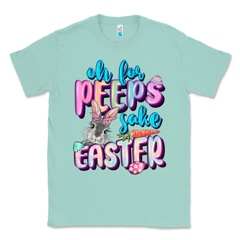 Oh For Peeps Sake Easter Day Classic Tee by CowGirlArtShop | Teevron