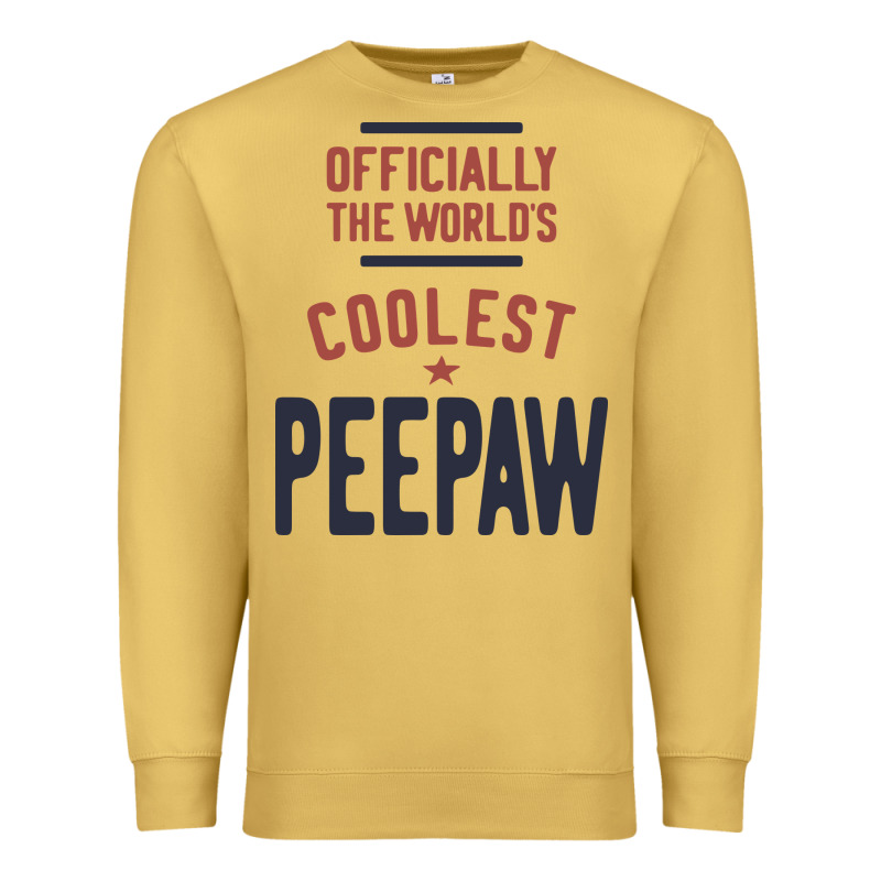 Officially The World's Coolest Peepaw | Mens Gift Premium Sweatshirt by artisFamous | Teevron