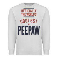 Dove Grey Officially The World's Coolest Peepaw | Mens Gift Premium Sweatshirt - artisFamous