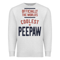 Oatmeal Heather Officially The World's Coolest Peepaw | Mens Gift Premium Sweatshirt - artisFamous