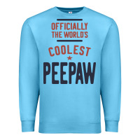 Ocean Blue Officially The World's Coolest Peepaw | Mens Gift Premium Sweatshirt - artisFamous