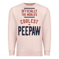 Pale Pink Officially The World's Coolest Peepaw | Mens Gift Premium Sweatshirt - artisFamous