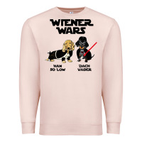 Pale Pink wiener wars funny dachshund Premium Sweatshirt - artisFamous
