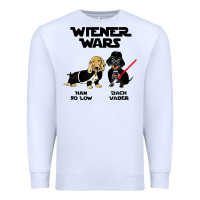White wiener wars funny dachshund Premium Sweatshirt - artisFamous