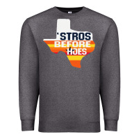 Charcoal Heather stros before hoes Premium Sweatshirt - artisFamous