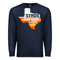 Navy stros before hoes Premium Sweatshirt - artisFamous