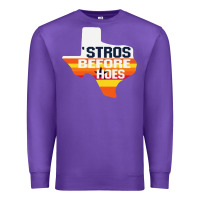 Purple stros before hoes Premium Sweatshirt - artisFamous