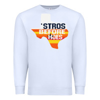 White stros before hoes Premium Sweatshirt - artisFamous
