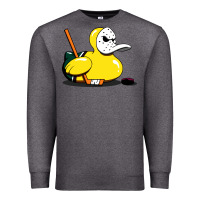 Charcoal Heather mighty rubber ducky Premium Sweatshirt - artisFamous