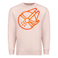 Pale Pink millennium falcon Premium Sweatshirt - artisFamous