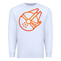 White millennium falcon Premium Sweatshirt - artisFamous