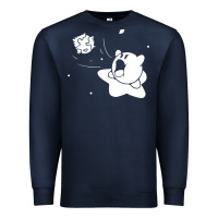 Navy kirby gamer geek snes Premium Sweatshirt - artisFamous