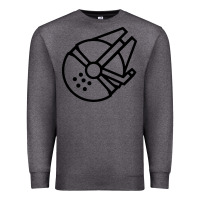 Charcoal Heather millennium falcon Premium Sweatshirt - artisFamous