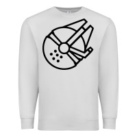 Dove Grey millennium falcon Premium Sweatshirt - artisFamous