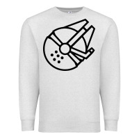Oatmeal Heather millennium falcon Premium Sweatshirt - artisFamous