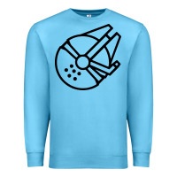 Ocean Blue millennium falcon Premium Sweatshirt - artisFamous