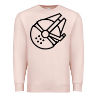 Pale Pink millennium falcon Premium Sweatshirt - artisFamous