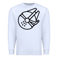 White millennium falcon Premium Sweatshirt - artisFamous