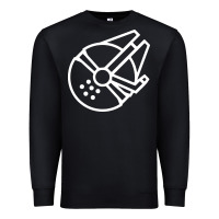 Black millennium falcon Premium Sweatshirt - artisFamous
