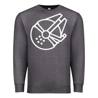 Charcoal Heather millennium falcon Premium Sweatshirt - artisFamous