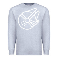 Heather Grey millennium falcon Premium Sweatshirt - artisFamous