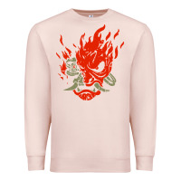 Pale Pink punk samurai Premium Sweatshirt - artisFamous