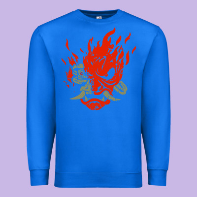 Punk Samurai Premium Sweatshirt Designed By Artisfamous
