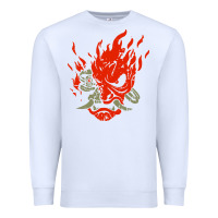 White punk samurai Premium Sweatshirt - artisFamous