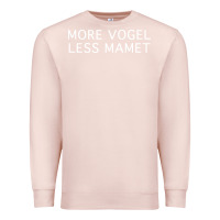 Pale Pink more vogel less mamet Premium Sweatshirt - artisFamous