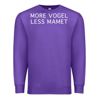 Purple more vogel less mamet Premium Sweatshirt - artisFamous