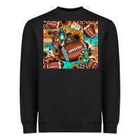 Black football cactus sunflower Heavyweight Sweatshirt - JahusDesignShop