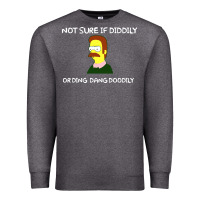 Charcoal Heather ned flanders Premium Sweatshirt - artisFamous