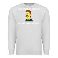 Dove Grey ned flanders Premium Sweatshirt - artisFamous
