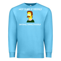 Ocean Blue ned flanders Premium Sweatshirt - artisFamous