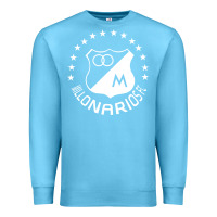Ocean Blue millonarios futbol Premium Sweatshirt - artisFamous