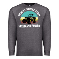 Charcoal Heather diddly squat farm speed and power Premium Sweatshirt - artisFamous
