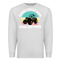 Dove Grey diddly squat farm speed and power Premium Sweatshirt - artisFamous