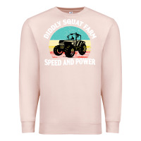 Pale Pink diddly squat farm speed and power Premium Sweatshirt - artisFamous