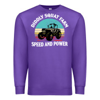 Purple diddly squat farm speed and power Premium Sweatshirt - artisFamous