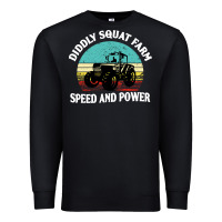 Black diddly squat farm speed and power Premium Sweatshirt - artisFamous