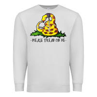 Dove Grey please tread on me Premium Sweatshirt - artisFamous