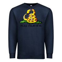 Navy please tread on me Premium Sweatshirt - artisFamous