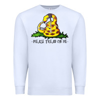 White please tread on me Premium Sweatshirt - artisFamous