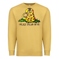 Antique Gold please tread on me Premium Sweatshirt - artisFamous