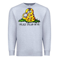 Heather Grey please tread on me Premium Sweatshirt - artisFamous