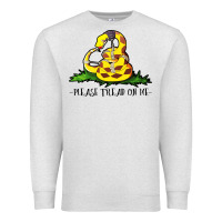 Oatmeal Heather please tread on me Premium Sweatshirt - artisFamous