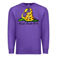 Purple please tread on me Premium Sweatshirt - artisFamous