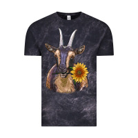 Cloud Black dark goat Vintage Tee - RanaPortraitStore